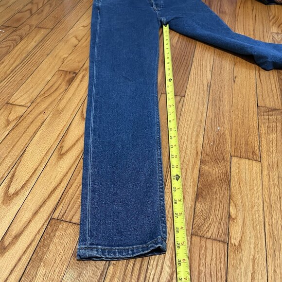 RE/DONE 90's Orginals Ultra High Rise Skinny Jean in 70s Blue Button Fly Size 26 - Picture 9 of 11